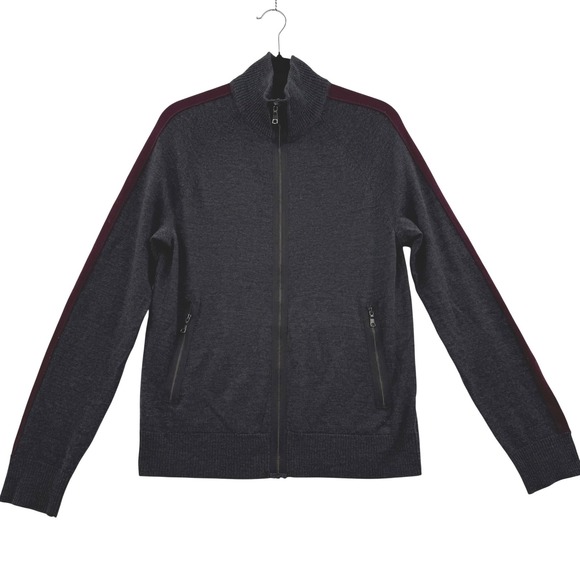 Banana Republic Other - Vintage Banana Republic‎ Mens Cardigan Sweater Small Zip Up Gray Merino Wool